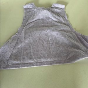 Lavender crop tank top